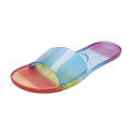 2021 summer new fashion pvc women clear jelly shoes neon color jelly sandals transparent jelly slipper Fashion European
